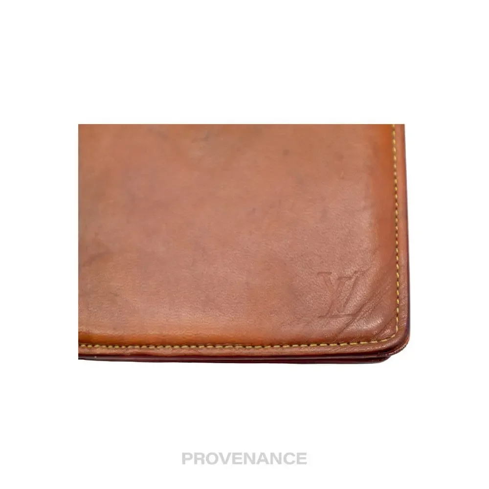 🔴 Louis Vuitton Marco Wallet - Nomade Caramel Leather - Picture 8 of 11